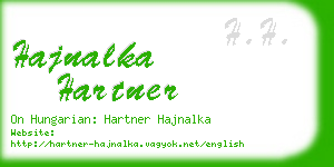 hajnalka hartner business card